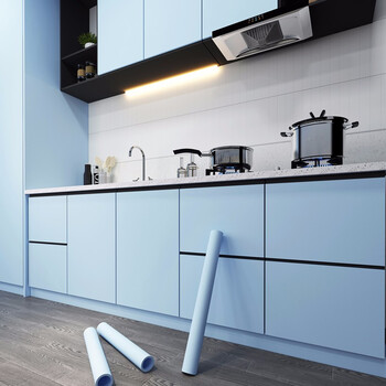 橱柜贴纸防水防油自粘厨房厨柜防潮柜子柜门装饰家具翻新贴改色贴膜