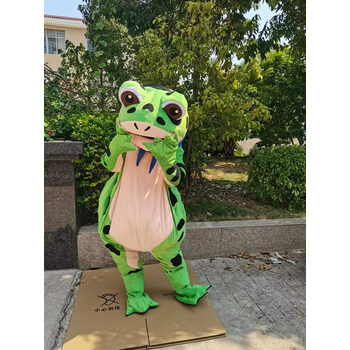 癞玩偶服人穿网红充气青蛙人偶服装行走表演卡通道具公仔服 绿色棉款