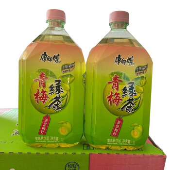 康師傅飲品青梅綠茶1l4瓶8瓶飲料夏季飲品學生宿舍1000ml4瓶