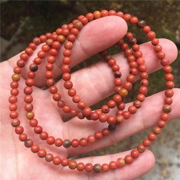 南红玛瑙四川凉山瓦西九口铁皮黄皮包浆带原皮佛珠手串手链款式144mm