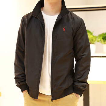 睿澈保罗polo男夹克男舒适休闲商务外套立领商务防风衣百搭棉服秋冬