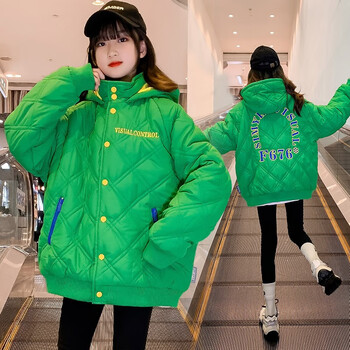 绿色连帽刺绣棉衣 120cm【图片 价格 品牌 报价-京东