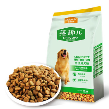 麦富迪 宠物狗粮 藻趣儿美毛通用成犬粮15kg