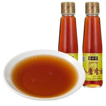 六必居小磨香油180ml2瓶凉拌烹饪火锅蘸料调味品