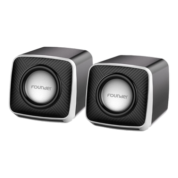 方正Founder双喇叭HiFi立体声道音响 USB有线桌面音箱 高音质防磁无底噪 笔记本台式机电脑家用迷你小型低音炮
