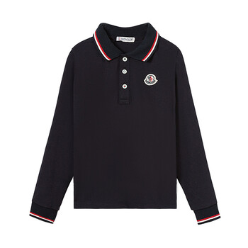 徽标长袖polo衫 深蓝色 8305505 84633 18-24m/86cm【图片 价格 品牌
