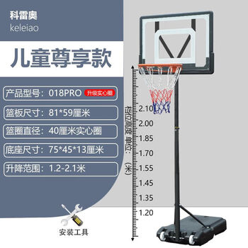 篮球架家用户外篮球筐可升降移动室内篮球架投篮篮球框 球架 安装工具