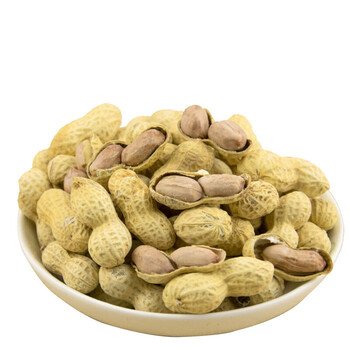 年货坚果山核桃味花生带壳3斤小珍珠花生熟花生特产零食500g*3 水煮