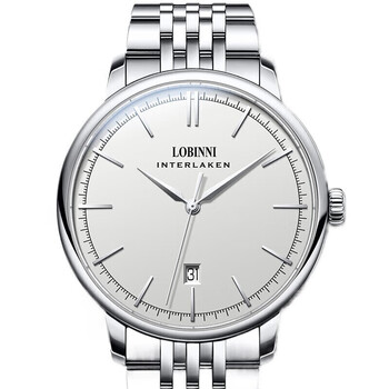 名表罗宾尼(lobinni)手表男士机械表镂空全自动商务休闲时尚腕表学生