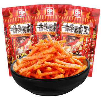 康安达麻辣一条街辣条童年儿时怀旧零食校园5毛钱小包装休闲小吃50包