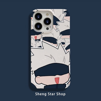 五条悟手机壳适用于iphone14pro苹果13卡通12可爱11p 全包亮面 菲林壳