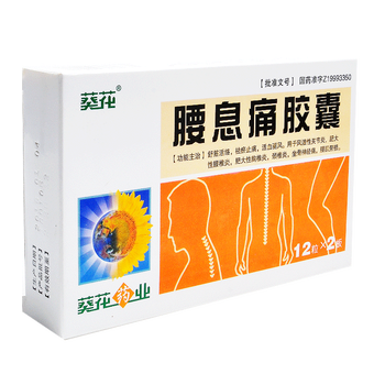 葵花 腰息痛胶囊 0.3g*24粒/盒