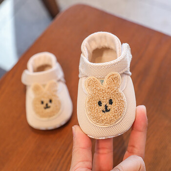 宝宝学步鞋男女防滑软底0一1岁612个月透气春夏季单网鞋小兔网布款内