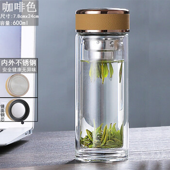 【金秋献礼】象印玻璃杯大容量大容量双层玻璃杯耐热泡茶杯男女喝水