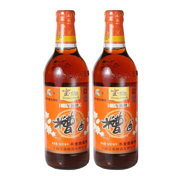 宝鼎糟卤500ml*2瓶 三年陈糟无防腐剂泡鸡爪糟毛豆花生猪蹄卤料调料