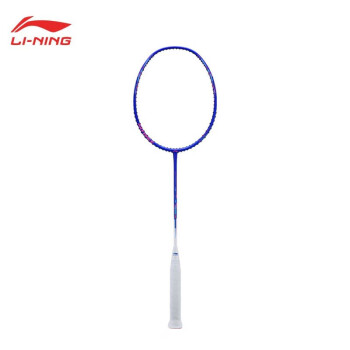 李宁羽毛球拍单拍全碳素超轻进攻型空拍 雷霆20（3U）蓝白 AYPS049