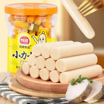 海牌菁品小力士鱼肠20g*50根/桶儿童桶装海味零食韩国进口 原味鱼肠 20g*50根