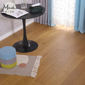 三层地板 木蜡油15/4mm三层实木复合地板橡木e0地暖 凯里 琥珀色简约