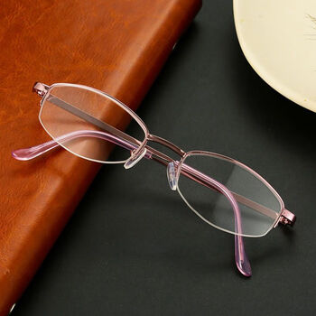 凡皙老花镜女式用便携款高年轻漂亮款看手机小字用眼镜 经典粉色 100