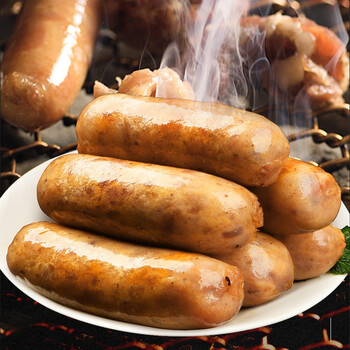 伊明黑椒牛肉肠精选牛肉大烤肠热狗地道风味肠黑胡椒脆皮烧烤香肠黑