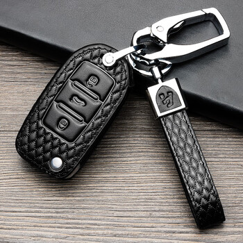 钥匙包朗逸速腾桑塔纳途观polo宝来汽车钥匙套扣男士 大众a款 钥匙扣