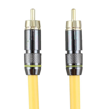 tz60av莲花视频线rca同轴线hifi发烧同轴线材镀金莲花头公对公20米