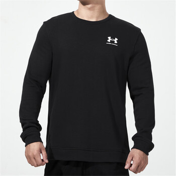 安德玛underarmour圆领时尚长袖卫衣男装上衣休闲舒适保暖套头衫男式