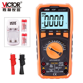 胜利仪器vc97 充电套装 胜利仪器 Victor 万用表数字自动量程数字万能表背光显示数显式万用表vc97 充电套装 行情报价价格评测 京东