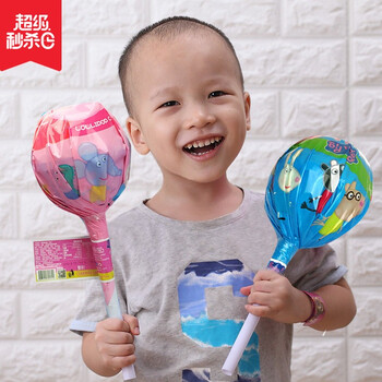 超大的棒棒糖小猪佩奇大棒棒玩具糖果混合水果味巨型大棒棒糖超大圆球