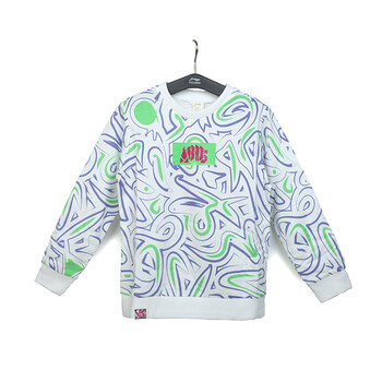 李宁童装儿童卫衣女大童badfive系列前片原创大图案袖身撞色设计潮流