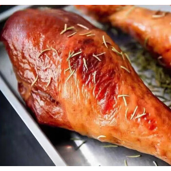 贝言美熏烤超大火鸡腿2斤北京加增熟食厂直销西餐节日美食真空包装火