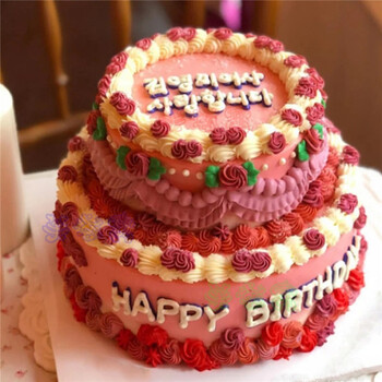 双层两层水果生日蛋糕同城配送男士牛年庆祝寿蛋糕女男孩神全国北京