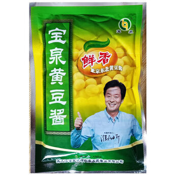 宝泉东北黑龙江特产酱鹤岗宝泉大豆酱宝泉岭黄豆酱拌面调味酱 100克