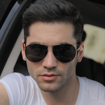 威斯贝斯太阳镜男偏光防紫外线司机飞行员墨镜日夜两用变色驾驶开车