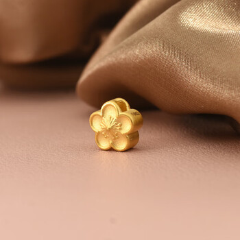 美宝莉七夕情人节礼物项链999桃花吊坠花朵转运珠路路通足金素链套