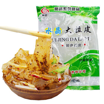 东北大拉皮凉拌即食正宗水晶大拉皮粉凉皮儿250克袋5袋