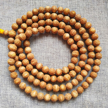 菩提野生山枣核小凤眼文玩108 长串款108 10颗(7毫米) 8mm【图片 价格