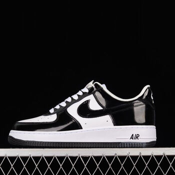 107 low 漆皮黑白 空军一号低帮休闲板鞋 漆皮黑白 dd1391-100 43