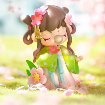 西克里囡茜nanci诗词歌赋盲盒可爱古风摆件公仔春晓礼物 人面桃花相映