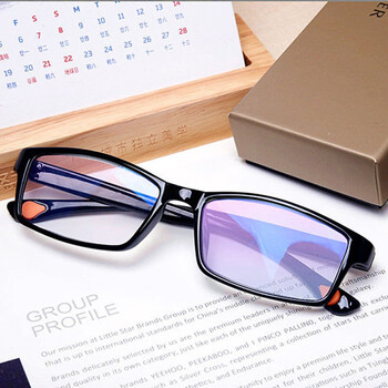 春景夜雪防蓝光老花镜男轻高清度舒适老光远视眼镜女黑色智能变焦100