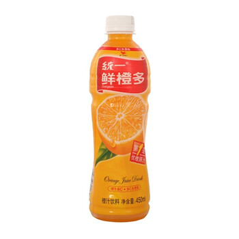 统一鲜橙多橙汁饮料450ml