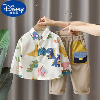 迪士尼(disney)婴儿衣服1-3岁男宝宝春装套装男孩2男童衬衫春秋小儿童