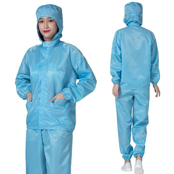 无尘服 防静电服 防尘工作服 车间洁净服 净化服 防尘衣 静电衣 连帽