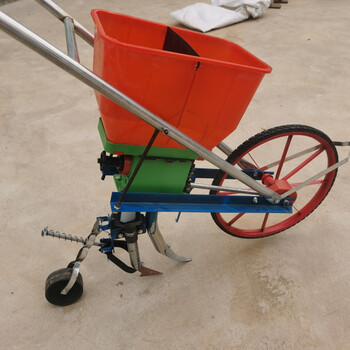 手推式 花生 玉米 大豆 小麦 油菜籽多功能农用 播种机施肥点播机 四