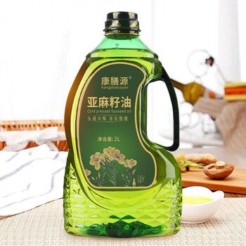 纯亚麻籽油冷榨胡麻油 内蒙月子油食用油一级 2l