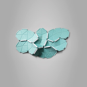 客厅立体个性创意壁饰现代简约挂件ins背景墙饰装饰挂饰装饰品墙 青色