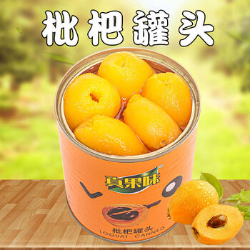 【优选好品】新鲜枇杷罐头6斤大桶装整箱糖水水果罐头零食3kg 312g