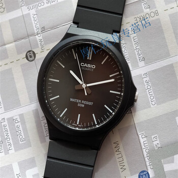 卡西欧casio手表女男学生mw2407b1b4b1e情侣款小黑表mq712bmw2401e无