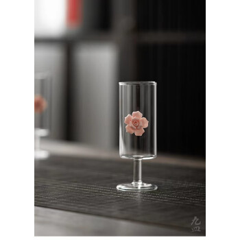 hywlkj猴魁专用玻璃杯日式红酒杯家用透明泡茶高脚杯水杯品茗杯果汁杯
