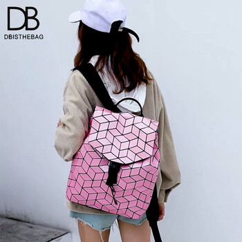 台湾db双肩包女时尚大容量书包韩版旅行双肩包个性潮休闲几何21春夏新品闪粉 图片价格品牌报价 京东